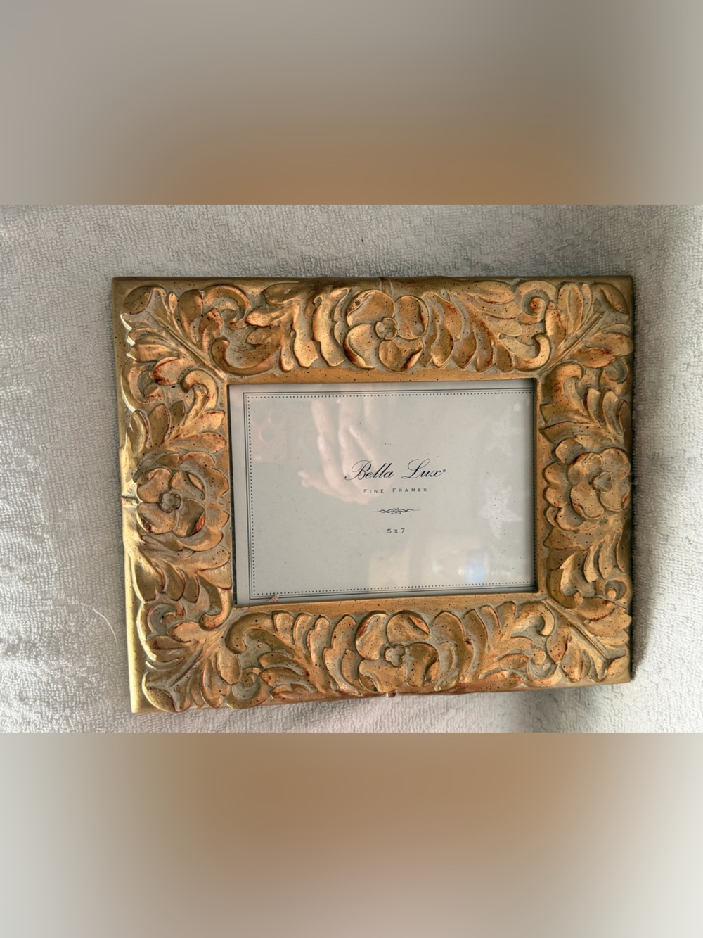 Bella Lux Fine Frames Gold Ornate Floral Picture Frame